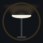 Floor lamp on animated Stream Deck icon