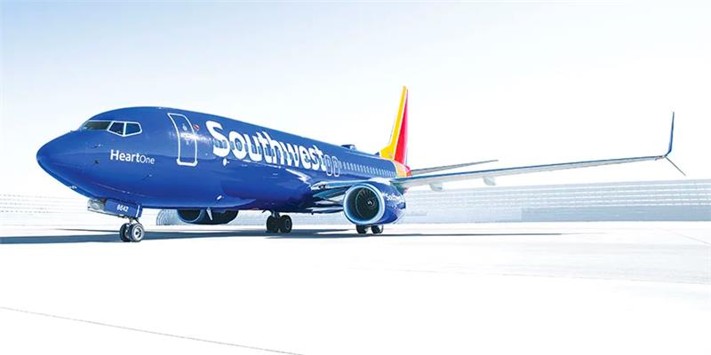 Southwest airplane on the runway