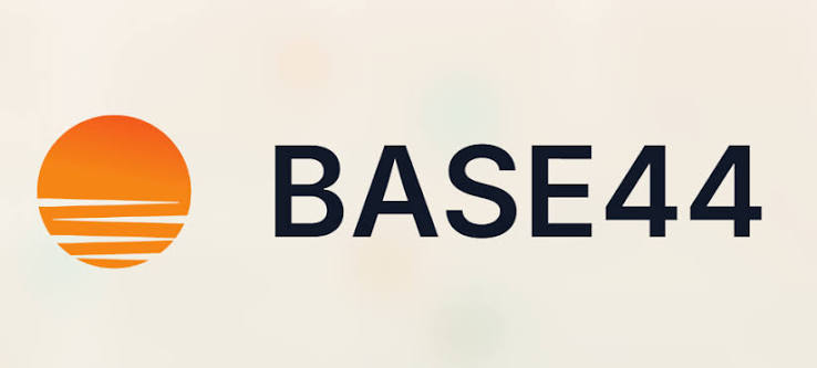 Base44 logo — AI app builder owned by Wix