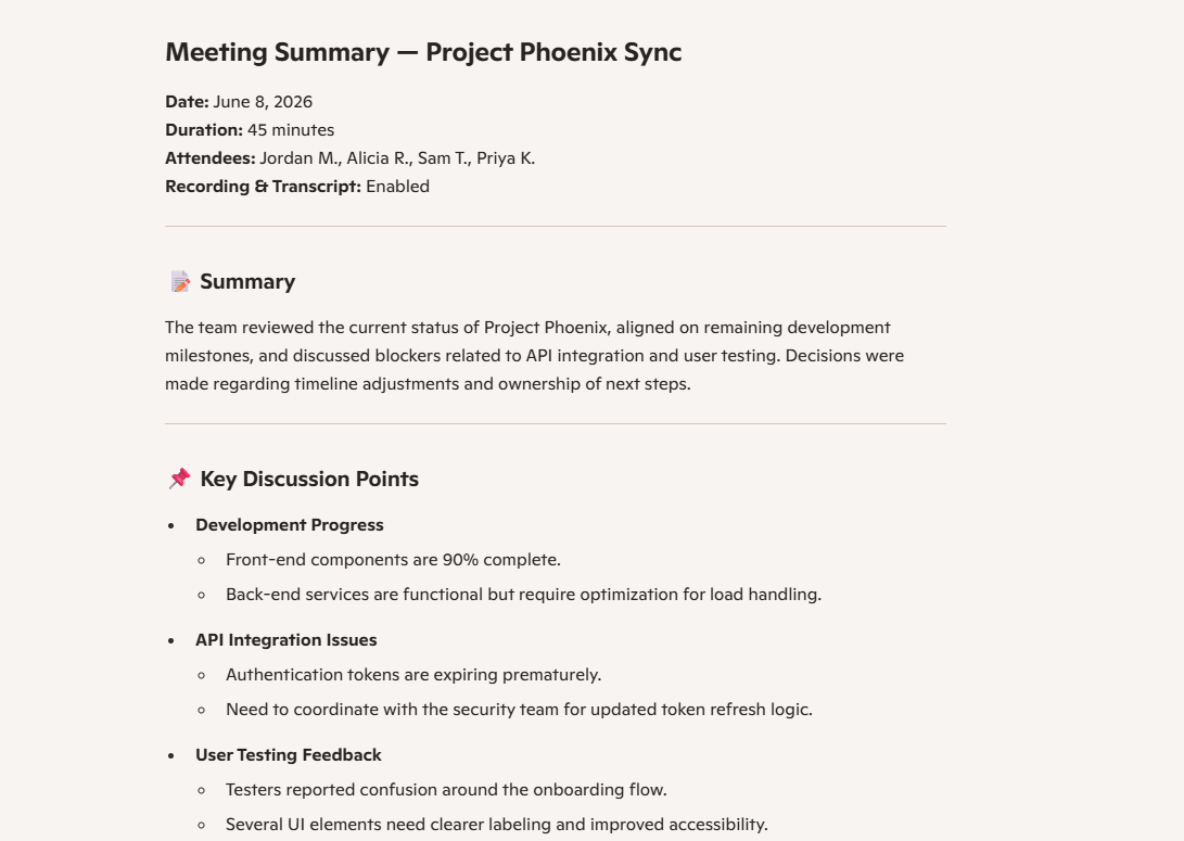 microsoft copilot teams meeting summary