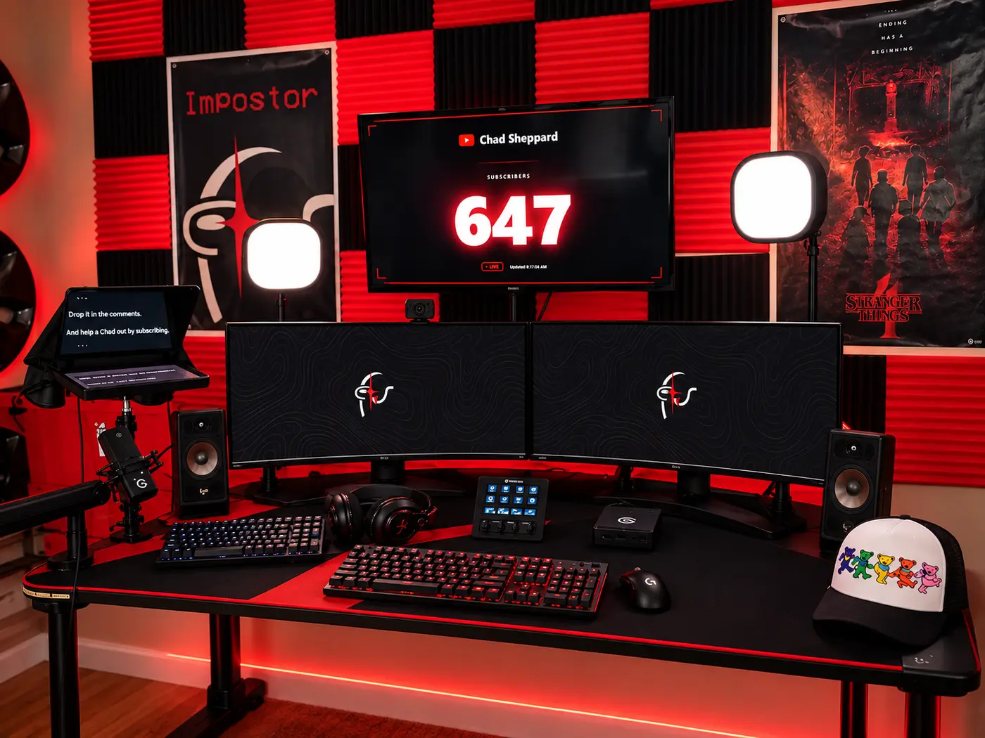 Chad Sheppard's office desk setup
